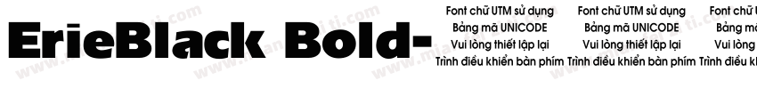 ErieBlack Bold字体转换